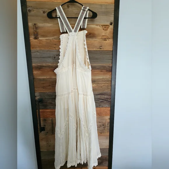 Free People Trails End Skirtall Overall Dress Excellent Condition SMALL CALL OUT - Picture 6 of 8